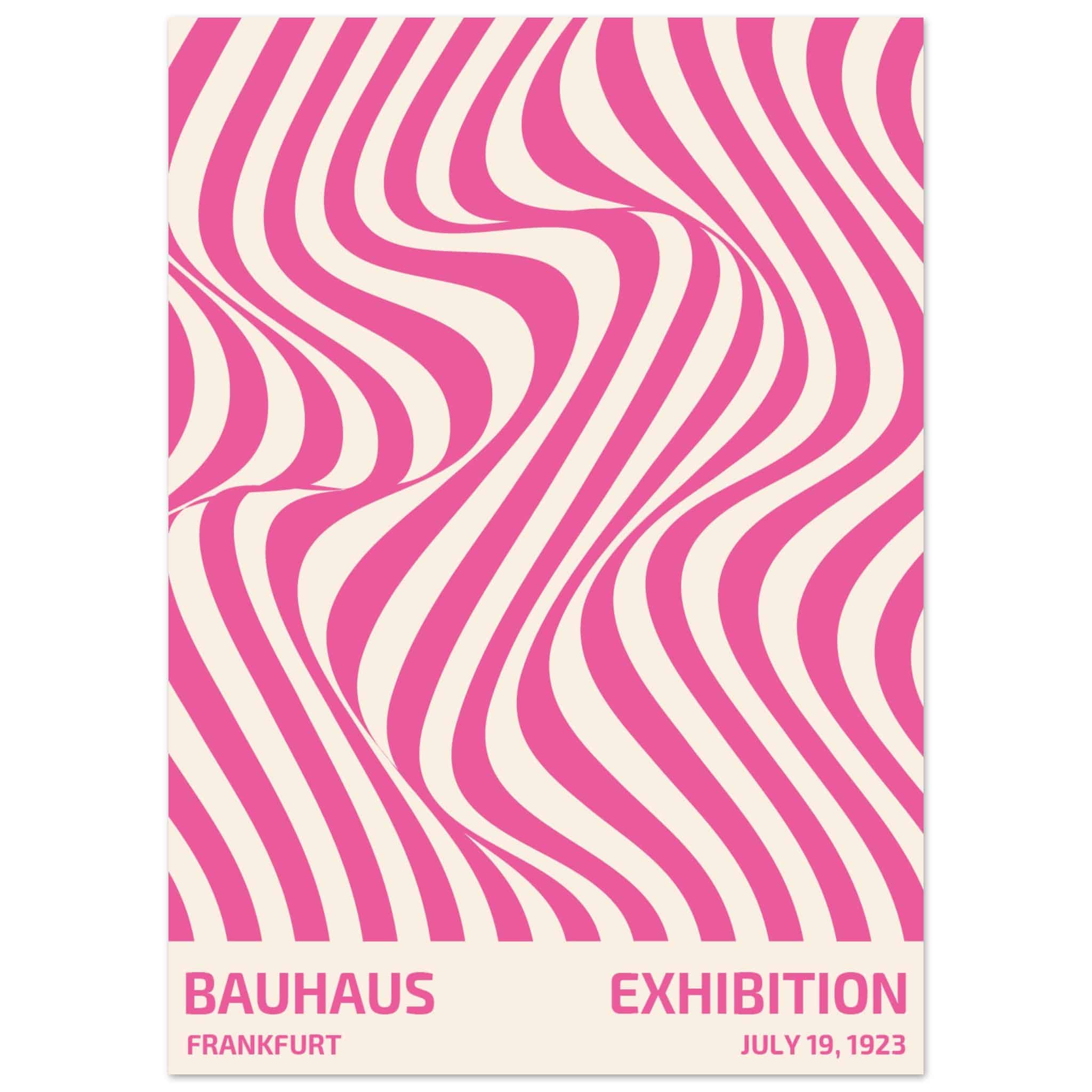 Artfulprints Poster Bauhaus - Exhibition Frankfurt pink - 50x70 cm - R