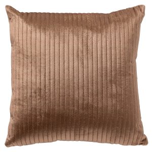 DAVID – sierkussen 40×40 cm – gestikt streepje – Tobacco Brown – bruin DAVID – sierkussen 40×40 cm – gestikt streepje – Tobacco Brown – bruin
