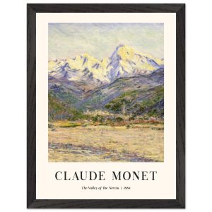 Artfulprints Poster met Lijst Claude Monet – The valley of the Nervia Artfulprints Poster met Lijst Claude Monet – The valley of the Nervia