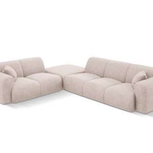 Cosmopolitan Design linker hoekbank Nolio 4-zits, chenille, beige – 25 Cosmopolitan Design linker hoekbank Nolio 4-zits, chenille, beige – 25
