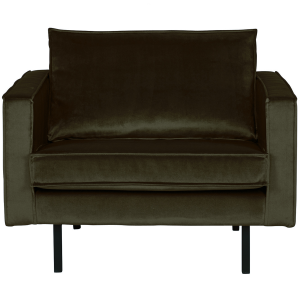 WOOOD fauteuil Rodeo – Velvet – Green Hunter – 85x105x86