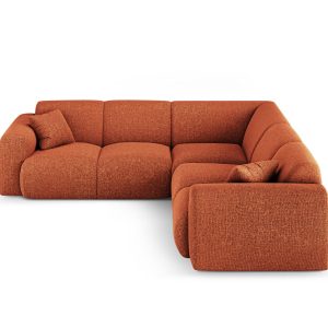 Cosmopolitan Design Symmetrische hoekbank Nolio 5-zits, chenille terra Cosmopolitan Design Symmetrische hoekbank Nolio 5-zits, chenille terra