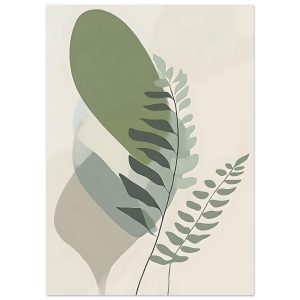 Artfulprints Poster Boho – Overlapping nature – 50×70 cm – Groen Artfulprints Poster Boho – Overlapping nature – 50×70 cm – Groen