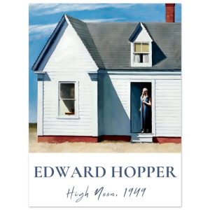 Artfulprints Poster Edward Hopper – High noon – 30×40 cm – Blauw