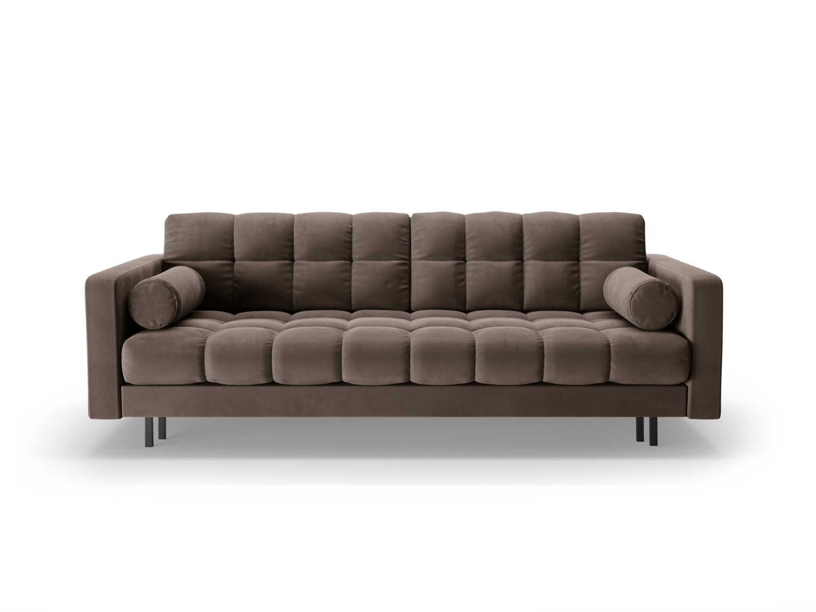 Cosmopolitan Design Slaapbank met opbergdoos Bali 3-zits, flueel choco