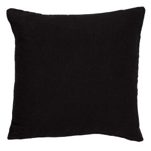 LINN – Kussenhoes 45×45 cm – 100% linnen – effen kleur – Raven – zwart LINN – Kussenhoes 45×45 cm – 100% linnen – effen kleur – Raven – zwart