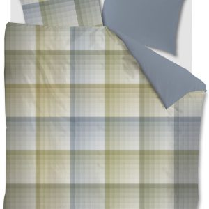 Beddinghouse Dekbedovertrek Sil – 200 x 200/220 cm – Blauw Groen Beddinghouse Dekbedovertrek Sil – 200 x 200/220 cm – Blauw Groen