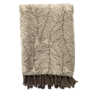 MILAD – plaid 140×180 cm – bladmotief – Military Olive – groen MILAD – plaid 140×180 cm – bladmotief – Military Olive – groen