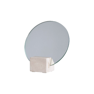 Artichok Rixt Ronde Make-up Spiegel met Travertijn Standaard – Beige Artichok Rixt Ronde Make-up Spiegel met Travertijn Standaard – Beige