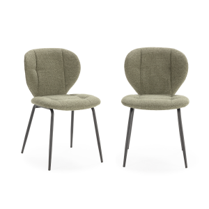 Calicosy – MAORI Set van 2 stoelen – Groen – 48,5x50x48 cm Calicosy – MAORI Set van 2 stoelen – Groen – 48,5x50x48 cm