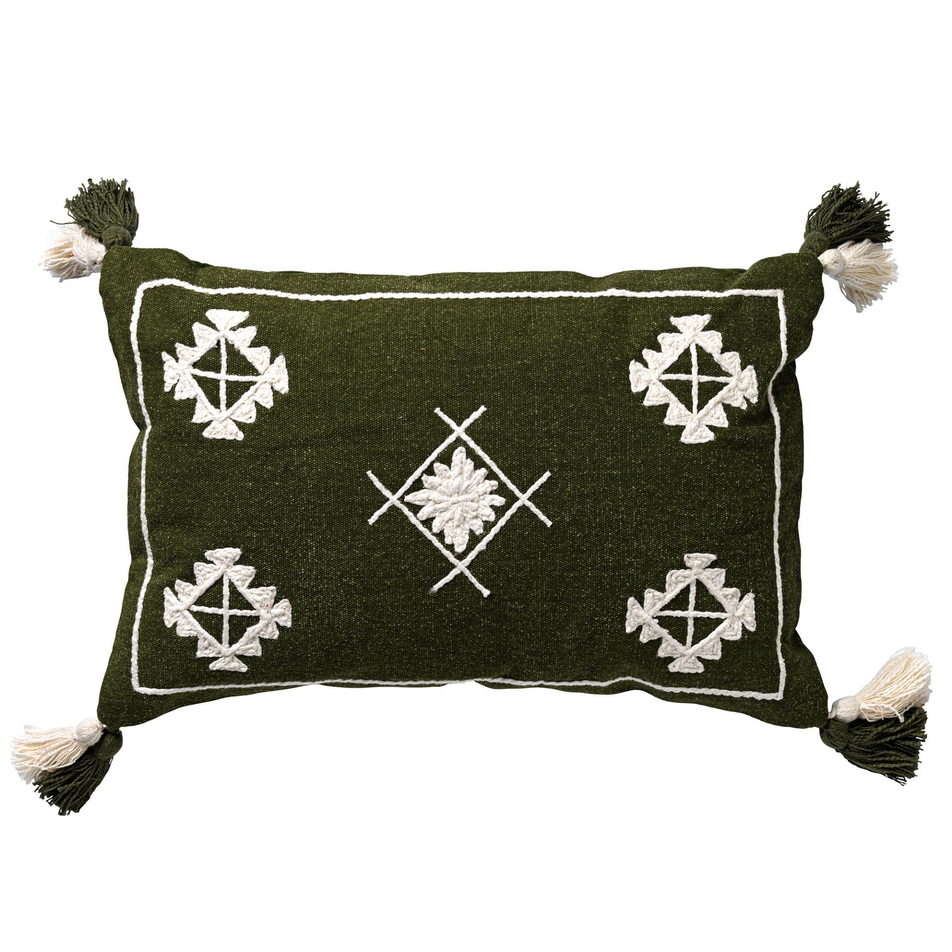 ZUCO - kussenhoes 40x60 cm - 100% katoen - Chive - groen