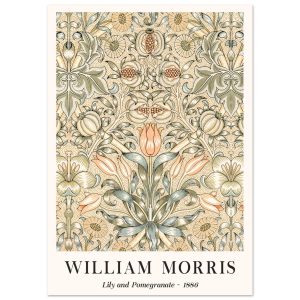 Artfulprints Poster William Morris – Lily and pomegranate 1886 – A4 21