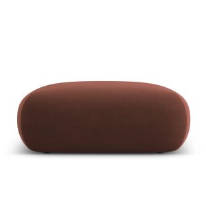 Cosmopolitan Design Poef Nolio 2-zits, flueel leer – 100x100x36cm Cosmopolitan Design Poef Nolio 2-zits, flueel leer – 100x100x36cm
