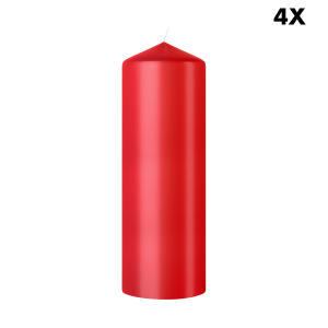 Bolsius gladde stompkaarsen – rood – 20cm Bolsius gladde stompkaarsen – rood – 20cm