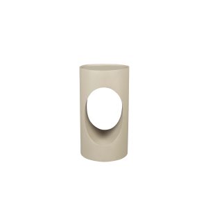 Dutchbone Sai Bijzettafel Rond 30 cm Metaal Zand/ Beige Dutchbone Sai Bijzettafel Rond 30 cm Metaal Zand/ Beige