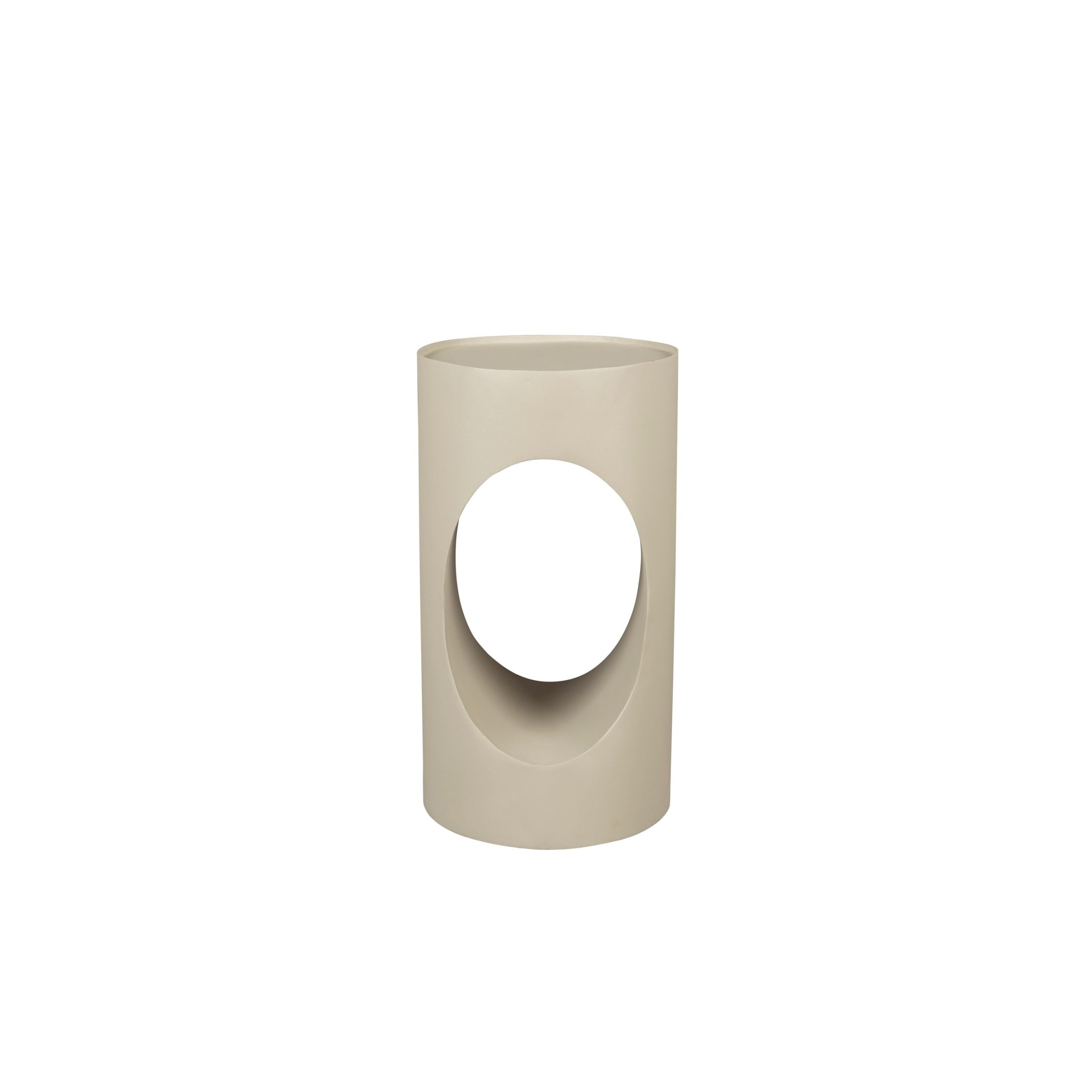 Dutchbone Sai Bijzettafel Rond 30 cm Metaal Zand/ Beige