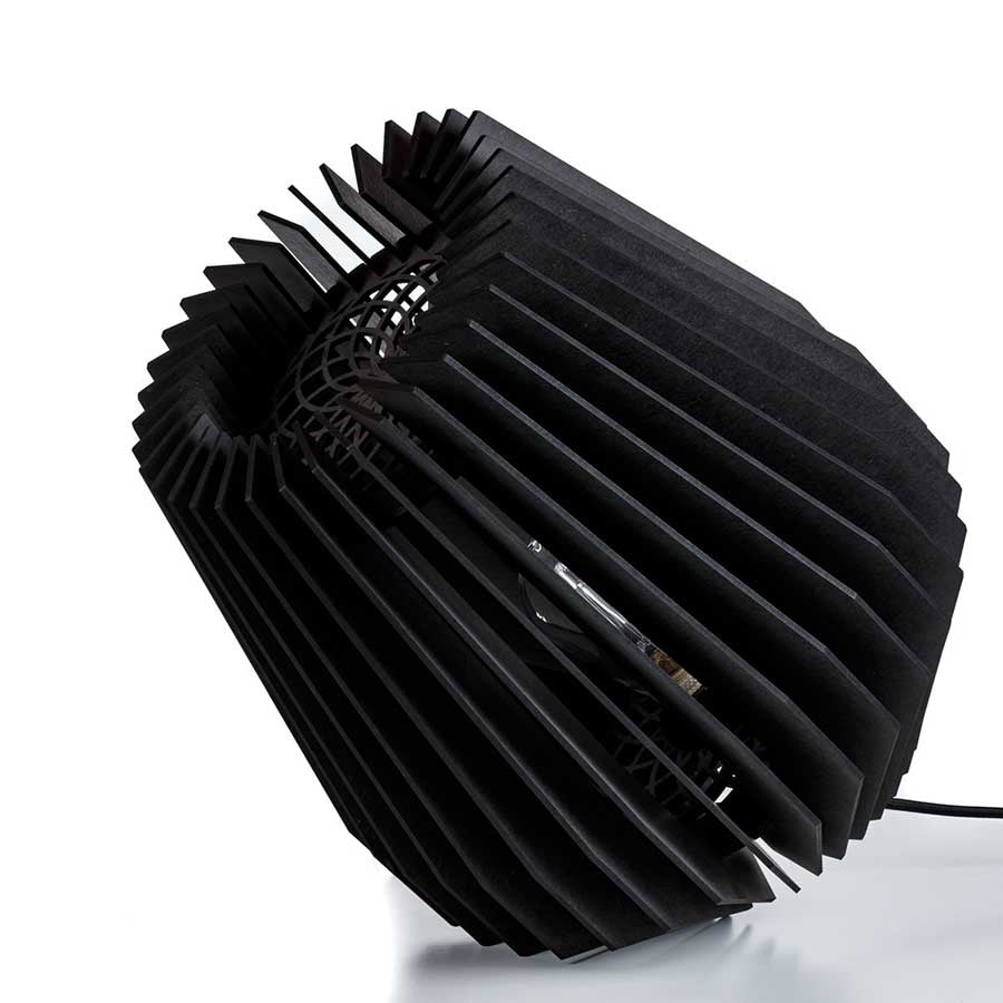 Blij Design tafellamp Corner - 1 lichts - 32 x 36 cm - zwart