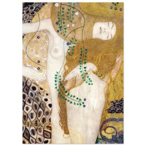 Artfulprints Poster Gustav Klimt – Water snakes – 50×70 cm – Geel Artfulprints Poster Gustav Klimt – Water snakes – 50×70 cm – Geel