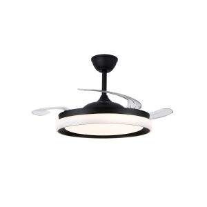 CristalRecord plafondventilator Brisa – 3 lichts – 106 x 44 cm – zwart CristalRecord plafondventilator Brisa – 3 lichts – 106 x 44 cm – zwart