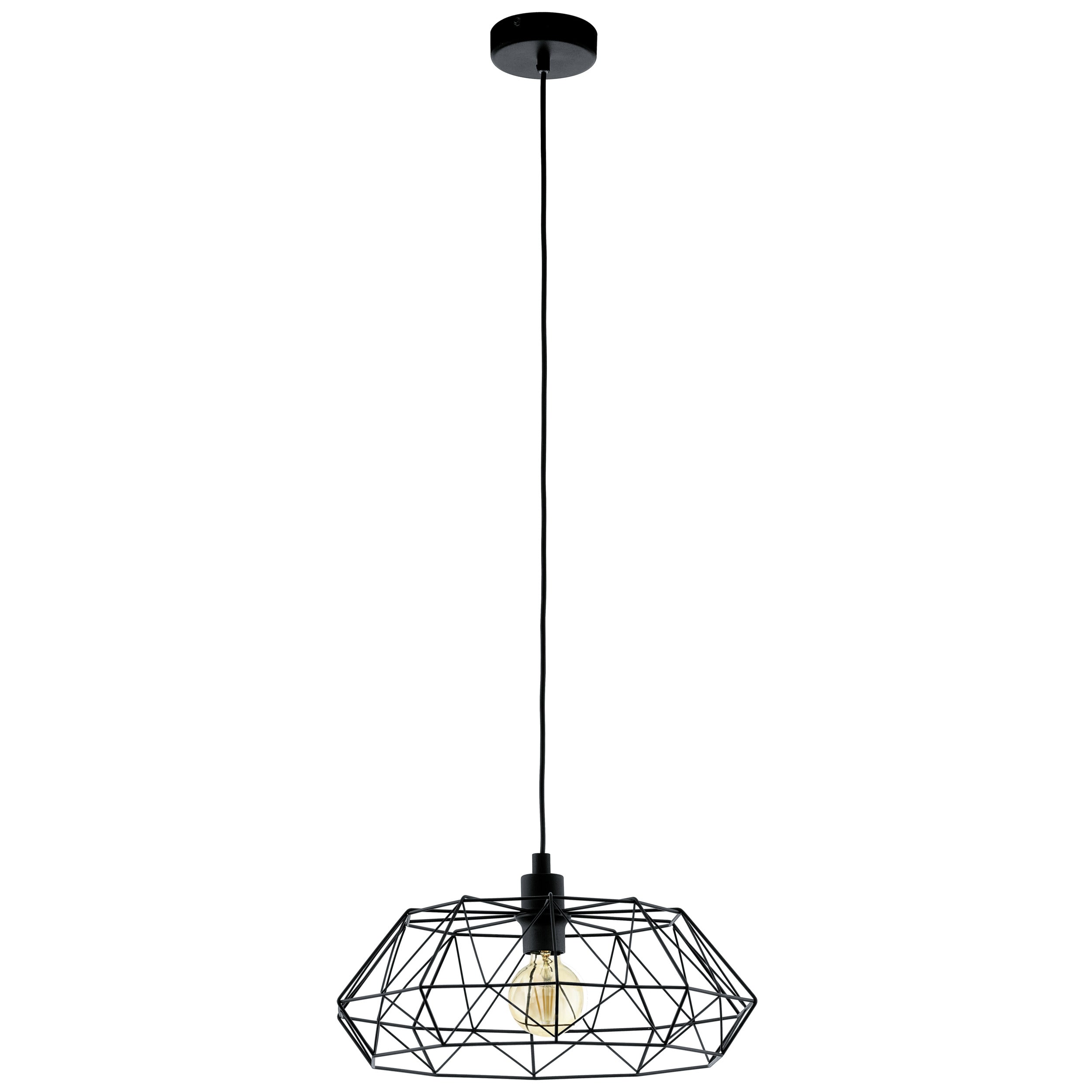 EGLO hanglamp Carlton 2 - e27 - ø 45,5 cm - zwart