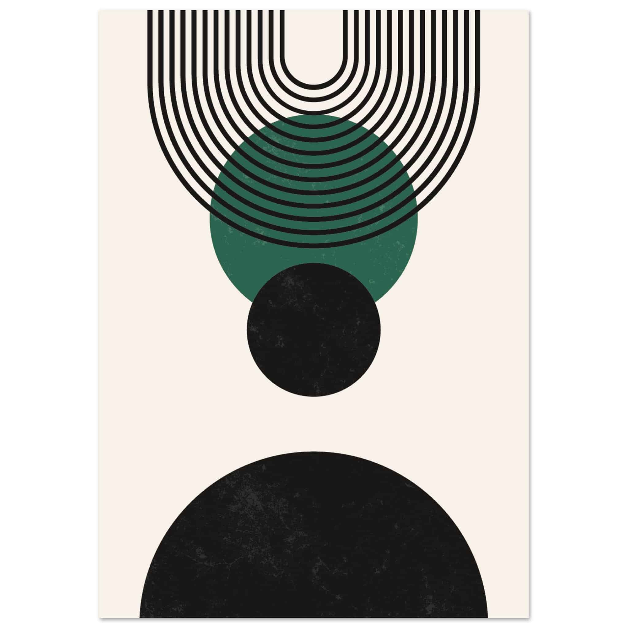 Artfulprints Poster Boho wall art - Boho arches - A4 21x29.7 cm - Zwar