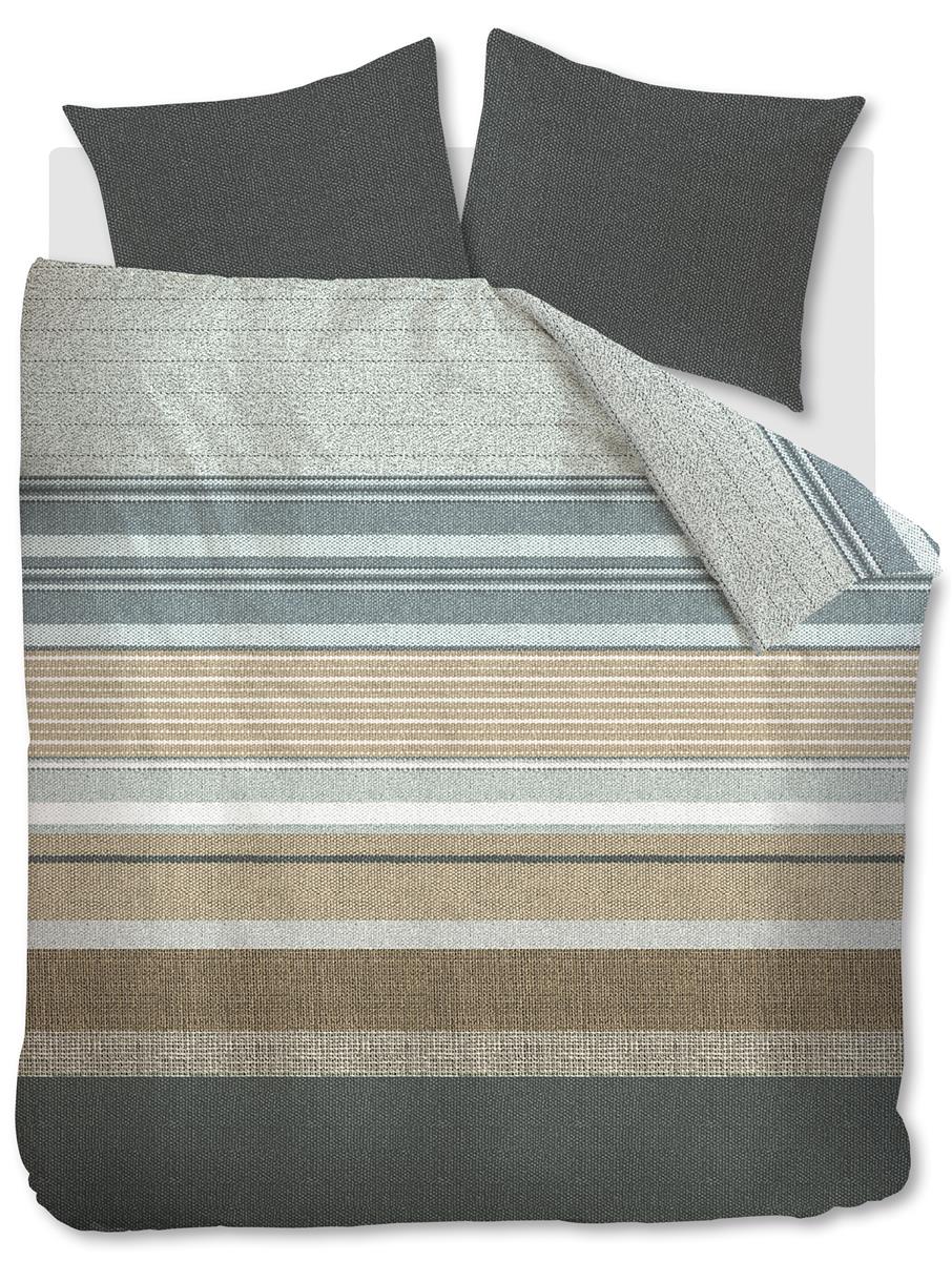 Beddinghouse Lex dekbedovertrek - Tweepersoons - 200x200/220 cm - Grij