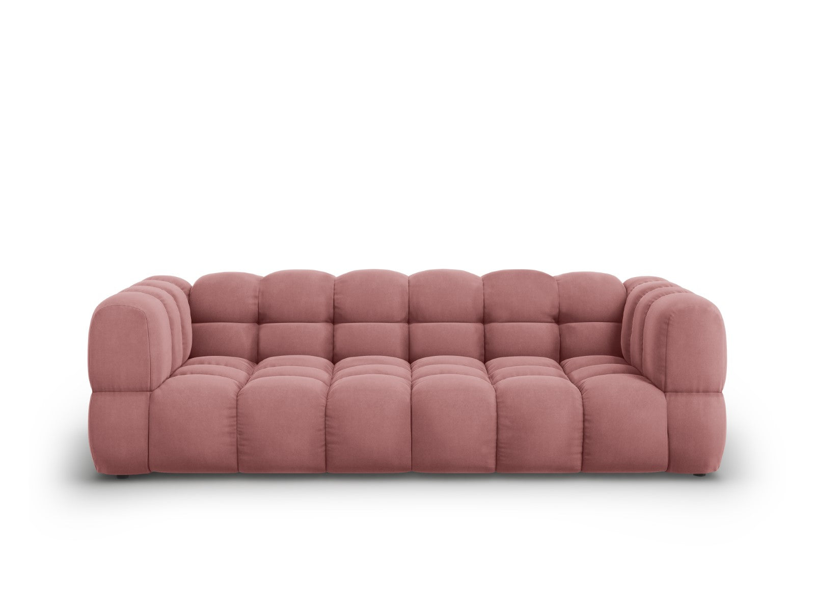 Cosmopolitan Design Modulaire bank Sky 4-zits, flueel, zalm - 102x244x