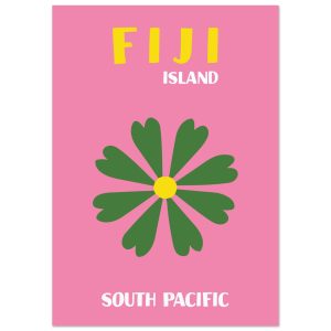 Artfulprints Fiji – Island poster A4 21×29.7 cm Artfulprints Fiji – Island poster A4 21×29.7 cm