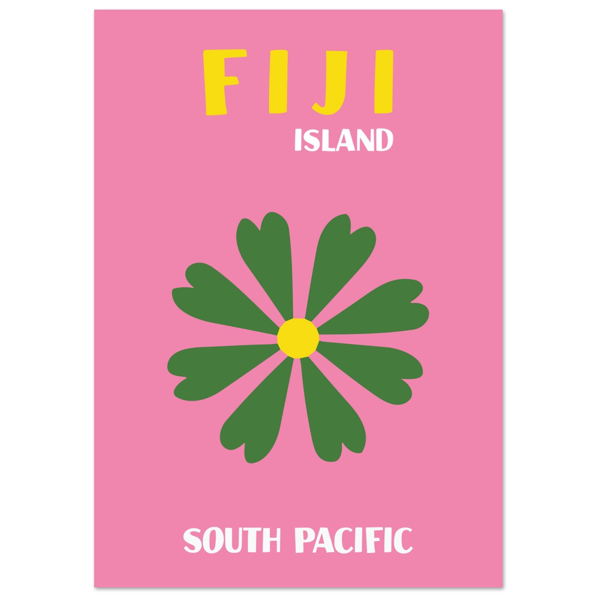 Artfulprints Fiji - Island poster A4 21x29.7 cm