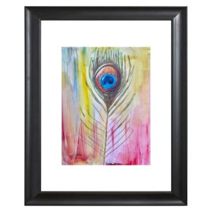 Catchii poster Peacock Feather Neon – meerkleurig – 297×210 cm Catchii poster Peacock Feather Neon – meerkleurig – 297×210 cm