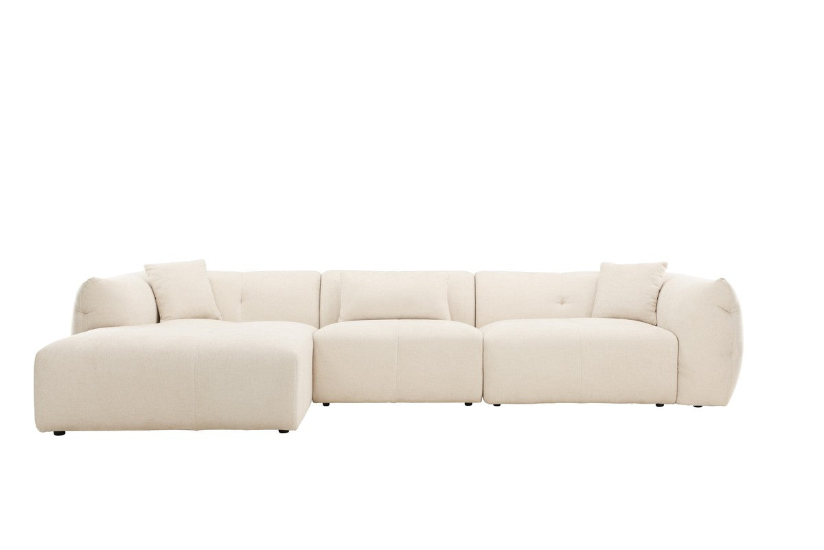 BRAM Bank Mila - Zits Hoekbank Links - Beige