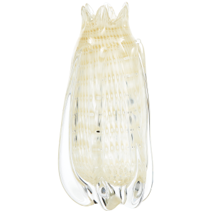 BePureHome vaas Crown – Glas – Off White – 30x13x13 BePureHome vaas Crown – Glas – Off White – 30x13x13