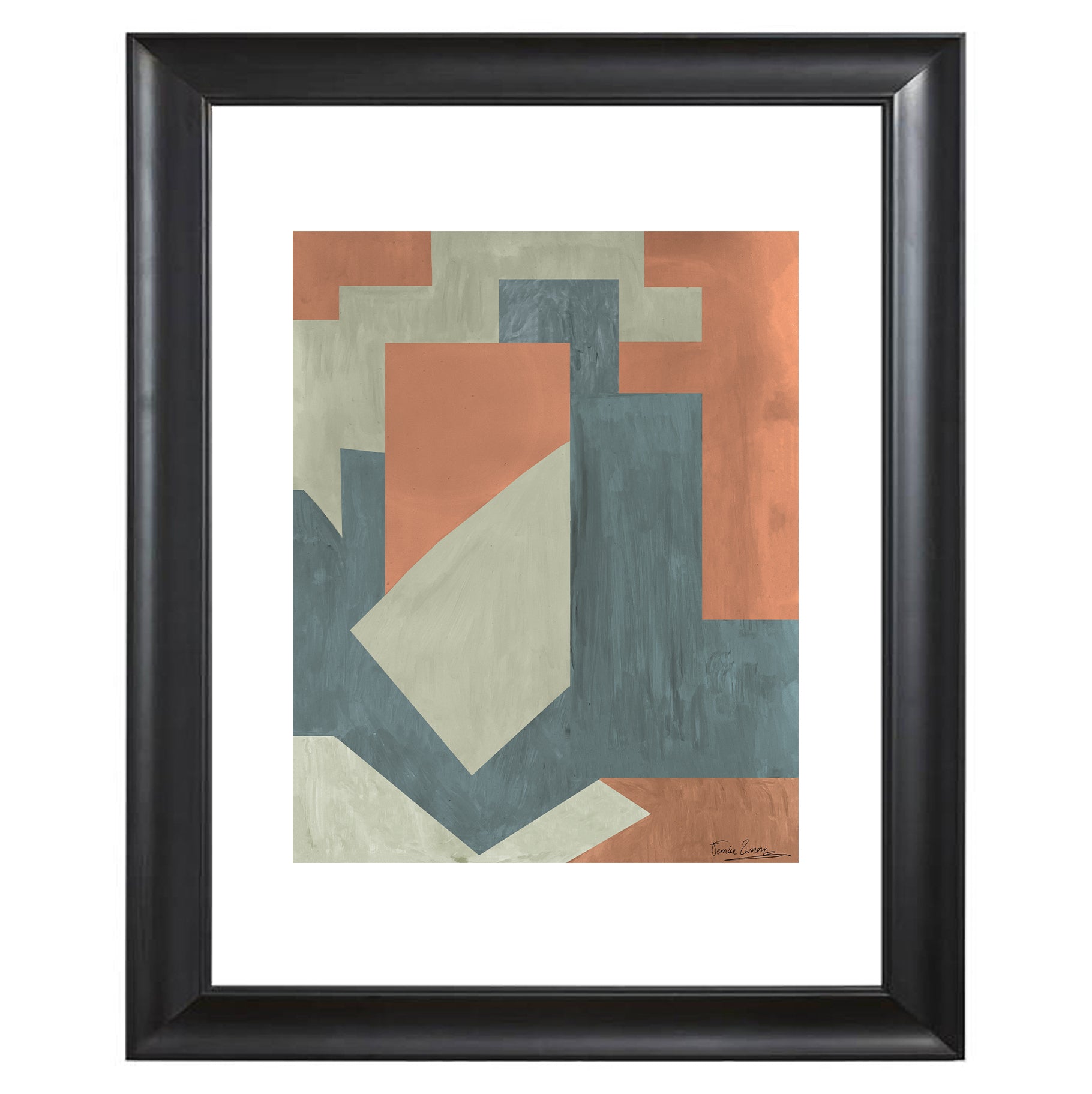 Catchii poster Geometric Colored Surfaces Right Lijst - meerkleurig -