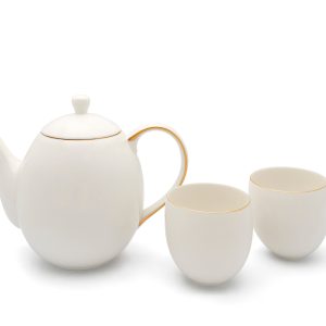 Bredemeijer – Theeset Canterbury 1,2L wit + 2 mokken Bredemeijer – Theeset Canterbury 1,2L wit + 2 mokken