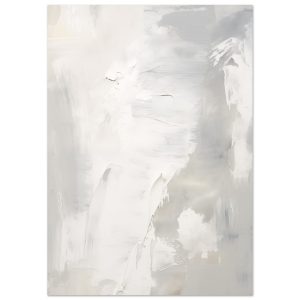 Artfulprints Poster Acryl schilderij no. 2 – A4 21×29.7 cm – Grijs