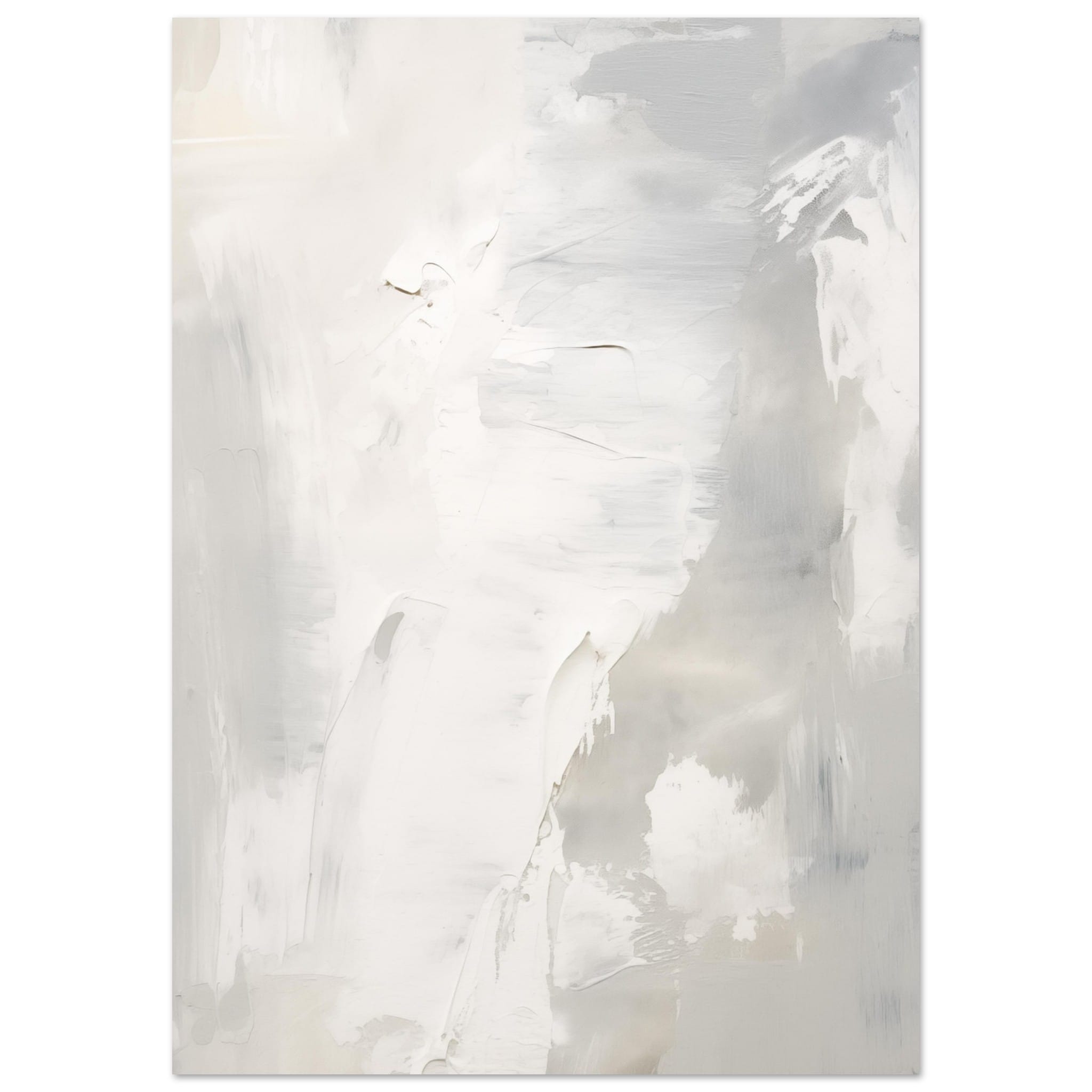 Artfulprints Poster Acryl schilderij no. 2 - A4 21x29.7 cm - Grijs
