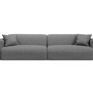 Cosmopolitan Design Modulaire bank Strino 4-zits, structurele stof gri Cosmopolitan Design Modulaire bank Strino 4-zits, structurele stof gri