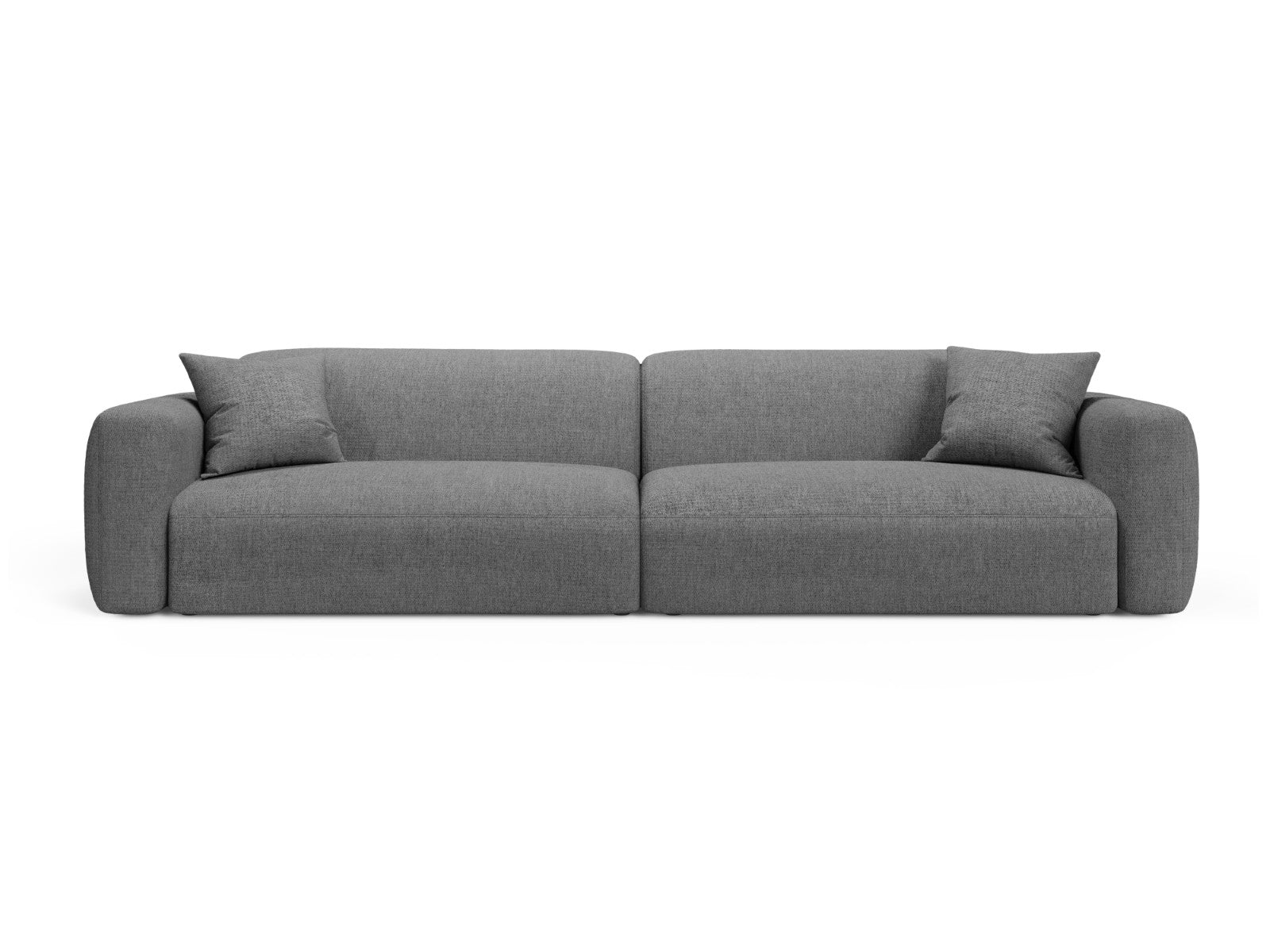 Cosmopolitan Design Modulaire bank Strino 4-zits, structurele stof gri