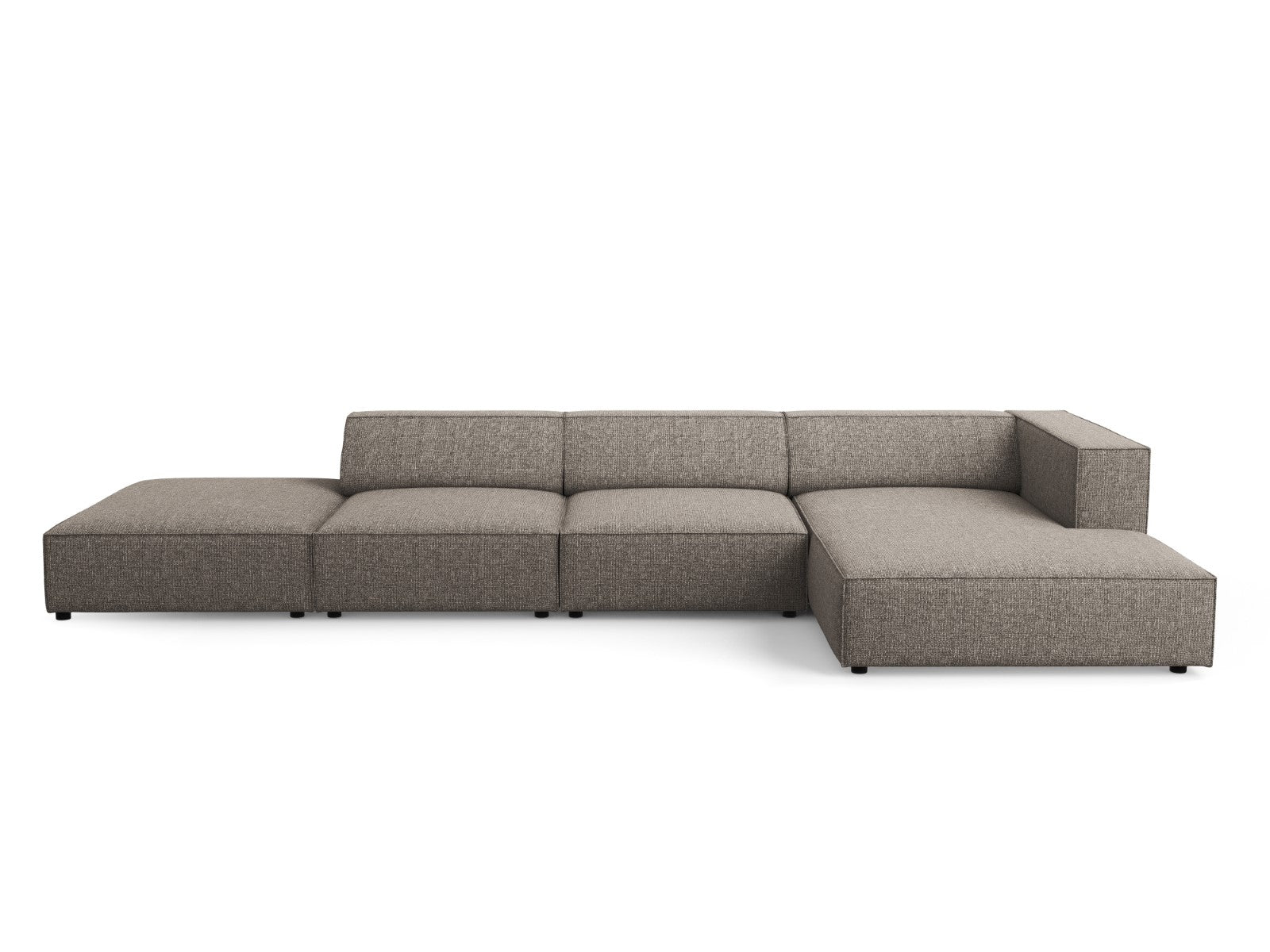 Cosmopolitan Design rechter hoekbank Arendal 5-zits, chenille, grijs -