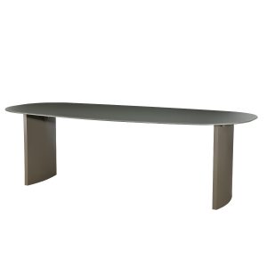 DÉJA Living Eettafel Dinand – Deens Ovaal Kaki Glas/MDF – 240x110x76cm DÉJA Living Eettafel Dinand – Deens Ovaal Kaki Glas/MDF – 240x110x76cm
