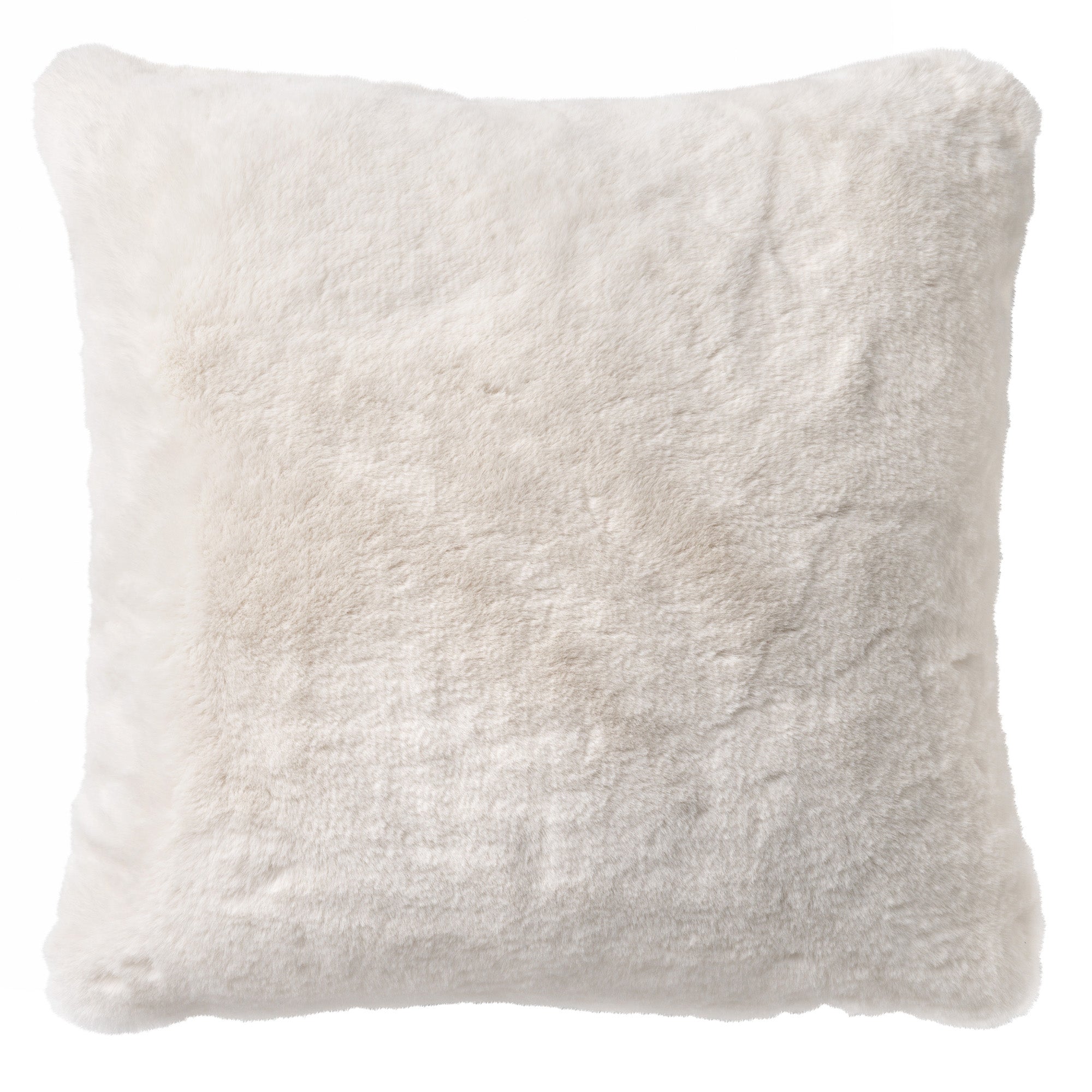 ZOYA - sierkussen 45x45 cm - bontlook - Snow White - wit