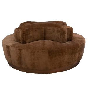 DÉJA Living Ronde Bank Cairo – Bruin Stof – 4-zits – 160x160x73cm DÉJA Living Ronde Bank Cairo – Bruin Stof – 4-zits – 160x160x73cm