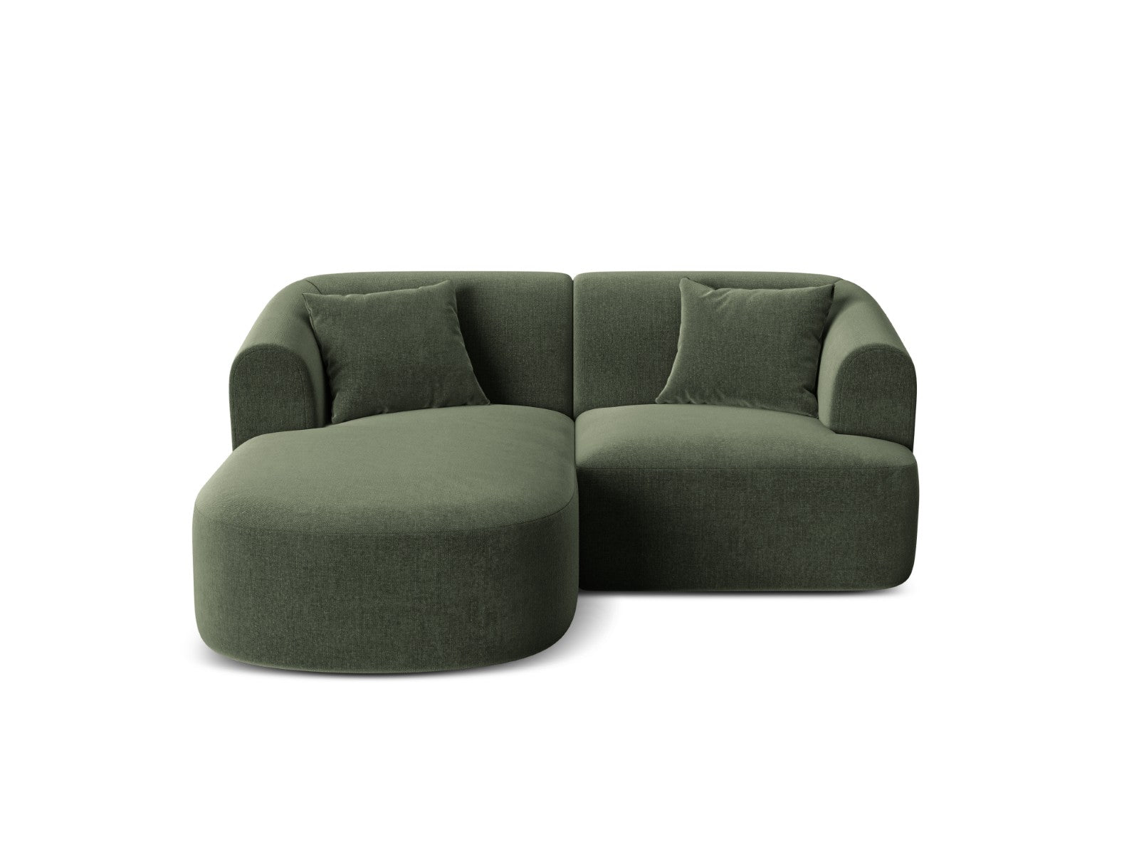 Cosmopolitan Design Modulaire hoekbank links Campi 3-zits, flueel groe