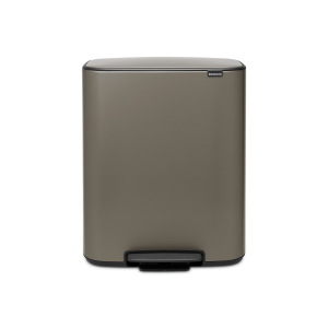 Brabantia Bo Pedaalemmer, 1 binnenemmer, 60 liter – Platinum Brabantia Bo Pedaalemmer, 1 binnenemmer, 60 liter – Platinum