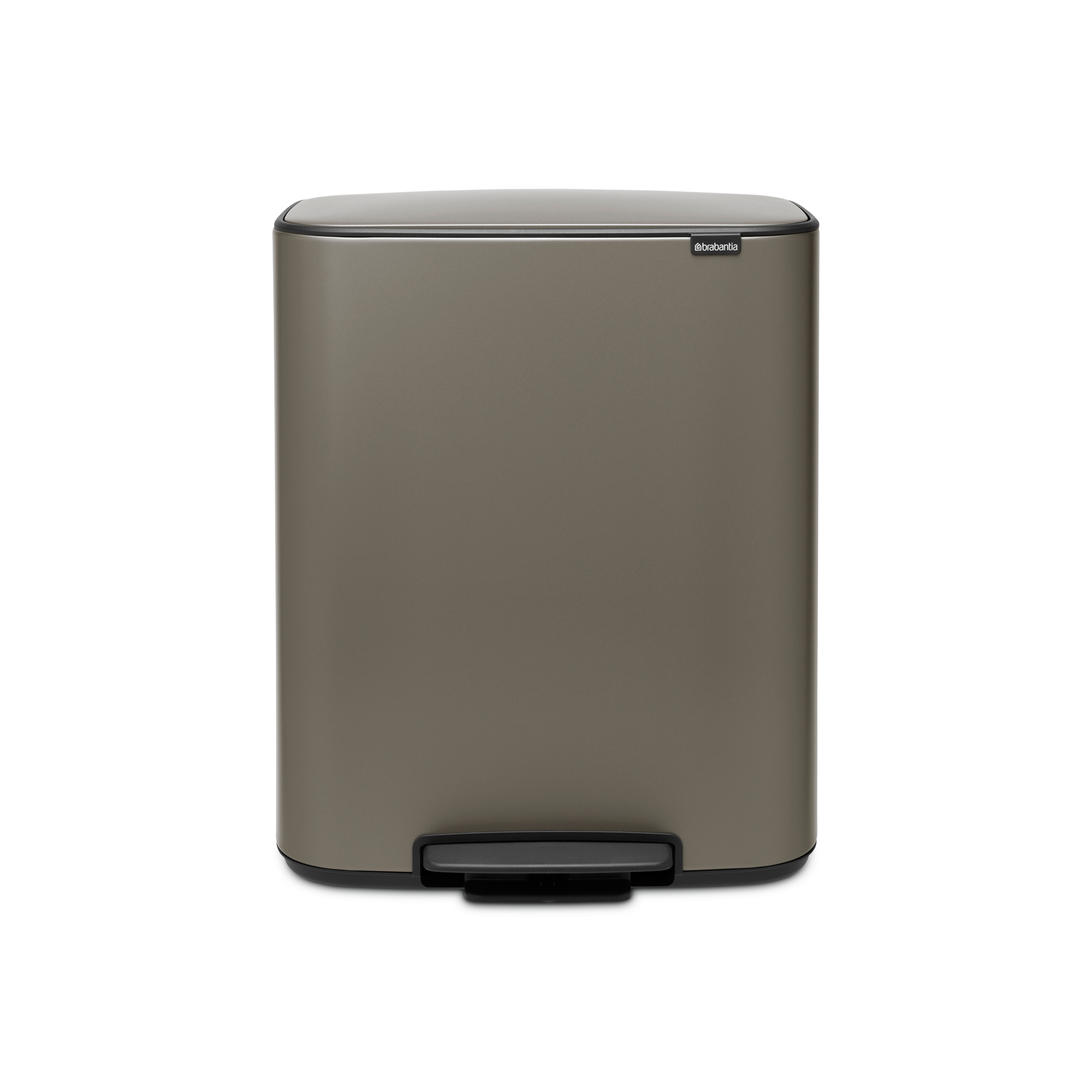 Brabantia Bo Pedaalemmer, 1 binnenemmer, 60 liter - Platinum