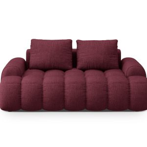 Cosmopolitan Design Bank Linz 2-zits, structurele stof bordeaux – 100x Cosmopolitan Design Bank Linz 2-zits, structurele stof bordeaux – 100x