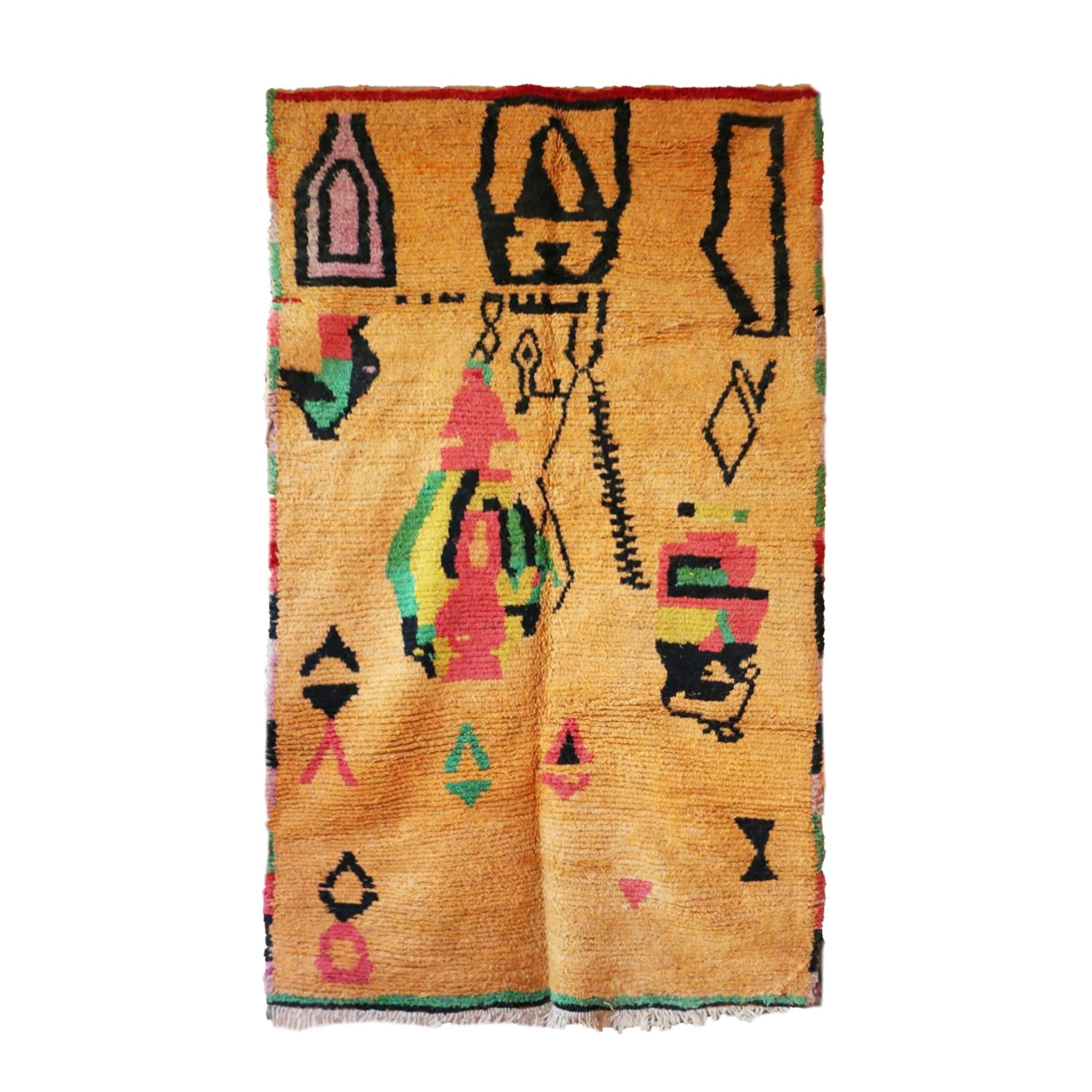 AFK Living vloerkleed Berber - handgemaakt - Wol - 168 x 280 cm