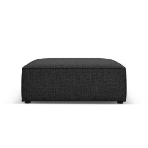 Cosmopolitan Design Poef Arendal chenille, zwart – 80x102x40cm
