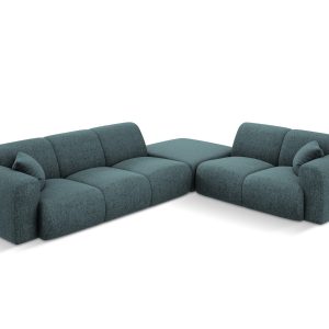 Cosmopolitan Design rechter hoekbank Nolio 4-zits, chenille, olie – 25 Cosmopolitan Design rechter hoekbank Nolio 4-zits, chenille, olie – 25