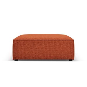 Cosmopolitan Design Poef Arendal chenille, terracotta – 80x102x40cm